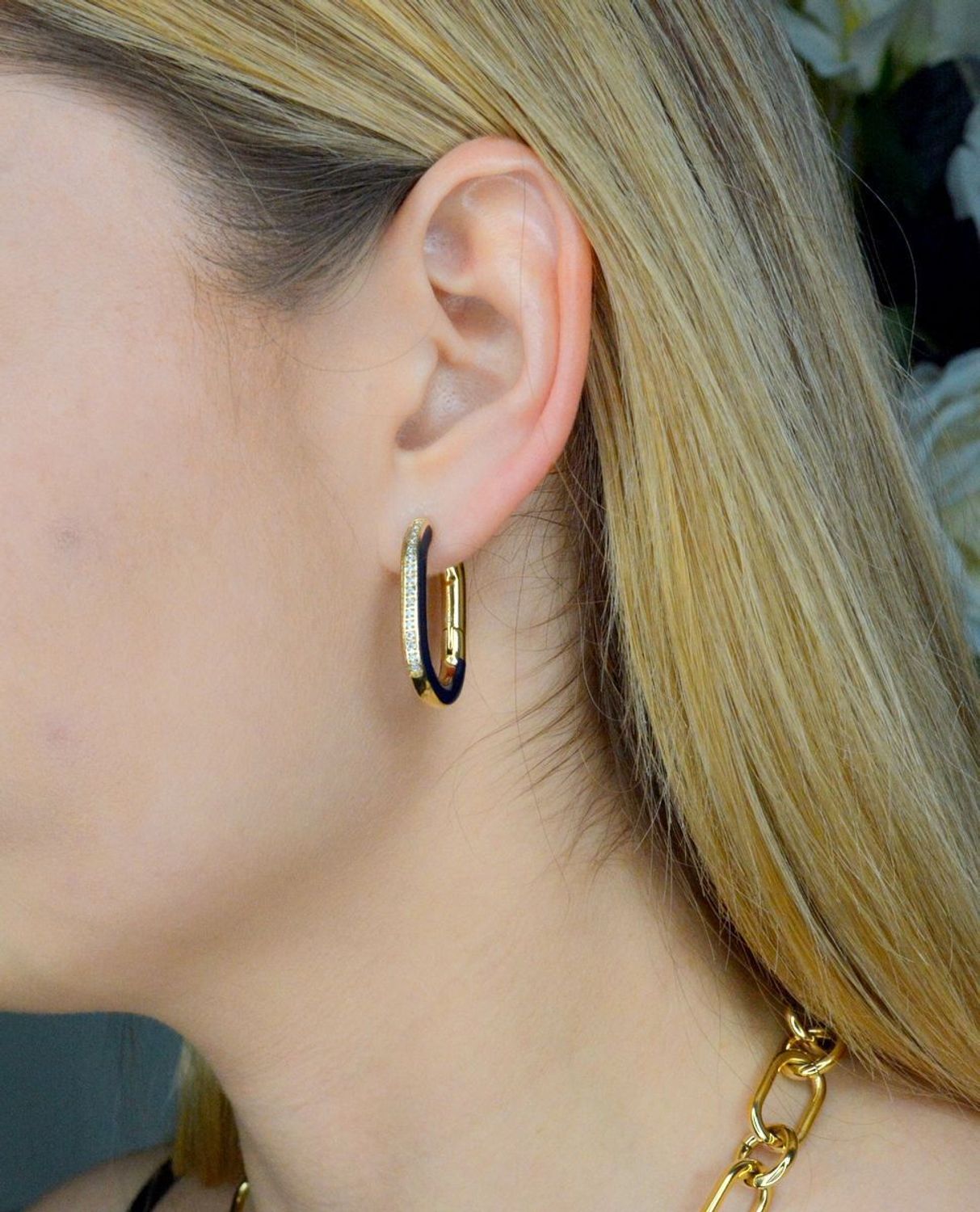 Kolczyki Nomination Drusilla Blue Złote z granatem 028713 004.jpg